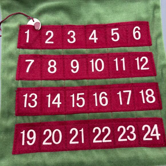 Christmas Advent Calendar Santa Snowman Felt Fabric Countdown by Prima Creations - Picture 3 of 6